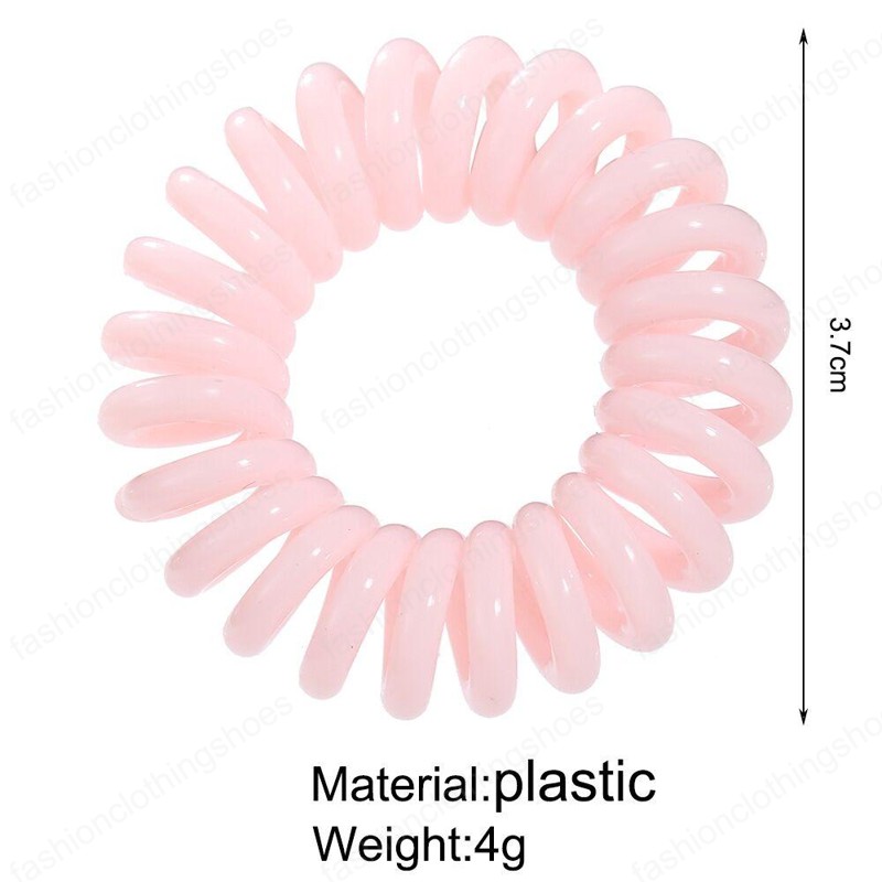 Telephone Wire hairband candy color Ponytail Holder Elastic Phone Cord Line hair tie accessories kid gift