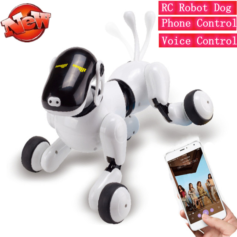 Educational Toy Smart RC Robot Dog Remote Control Dog Voice Control Intelligent Talking Electronic Pet Toy AI Smart Dog kid gift, White
Educational Toy Smart RC Robot Dog Remote Control Dog Voice Control Intelligent Talking Electronic Pet Toy AI Smart Dog kid gift, White