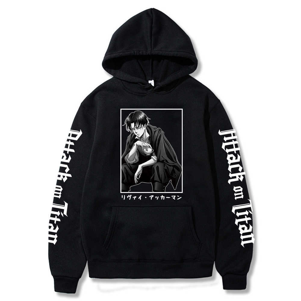 Japanese Anime Graphic Hoodies Men Attack on Titan Levi Ackerman Harajuku Sweatshirt Unisex Male Y0802, Black
Japanese Anime Graphic Hoodies Men Attack on Titan Levi Ackerman Harajuku Sweatshirt Unisex Male Y0802, Black