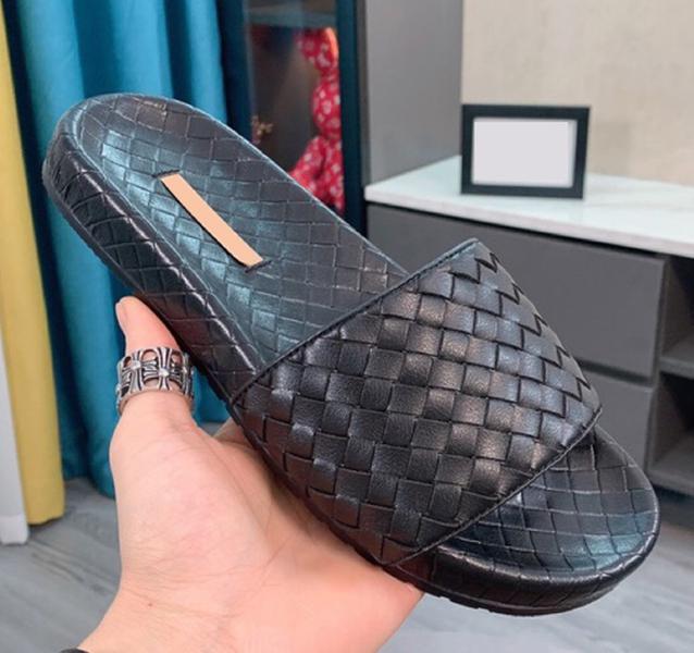 men's Slippers Weaves vamp shoes Real leather Bottega sandals chaussures de designer Christmas, Black
men's Slippers Weaves vamp shoes Real leather Bottega sandals chaussures de designer Christmas, Black