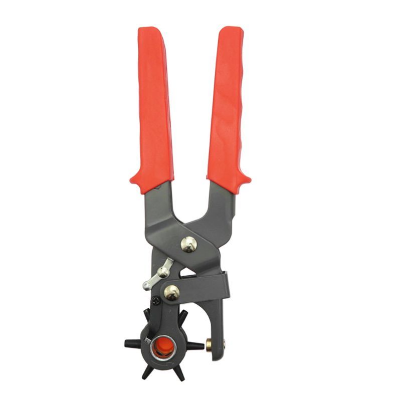 6 Measures Round Perforator Rotating Leather Tang Puncher Maker Tool For Taille Belt