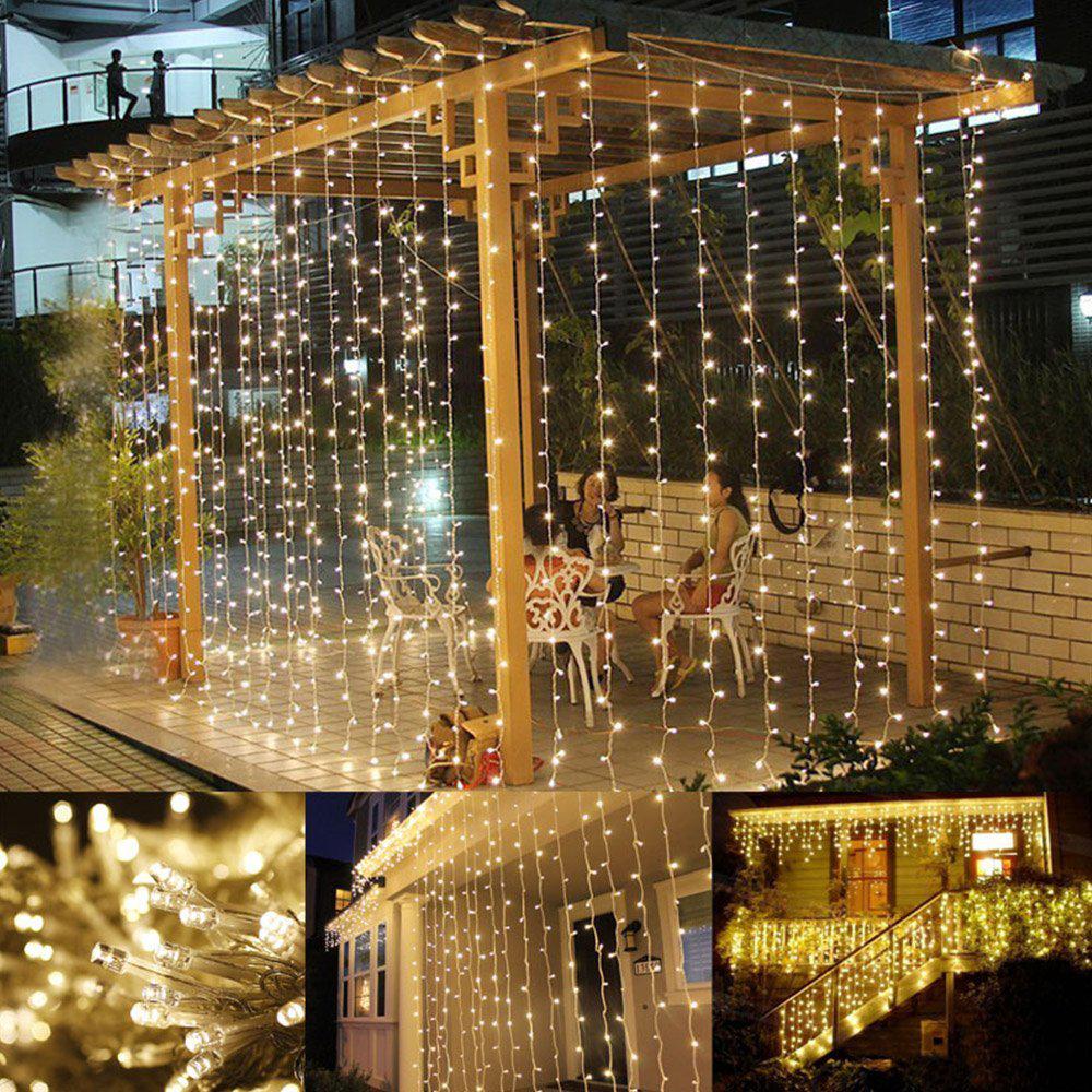 NEW 3M x 3M LED Window Curtain String Fairy Lights Curtain Garlands Strip Party Lights For Wedding Wall Decoration Wedding Party Home