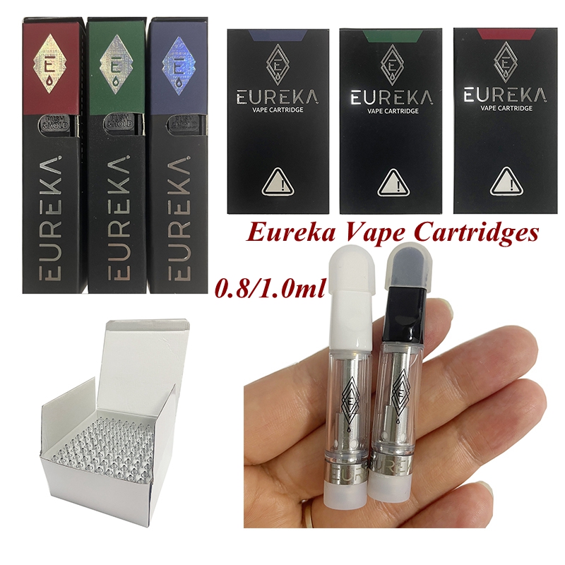 EUREKA Cartridges 0.8ml 1ml Ceramic Vape Cartridge Packaging Dab Pen Wax Vaporizer E Cigarette Empty Oil Carts 510 Thread Atomizers
EUREKA Cartridges 0.8ml 1ml Ceramic Vape Cartridge Packaging Dab Pen Wax Vaporizer E Cigarette Empty Oil Carts 510 Thread Atomizers