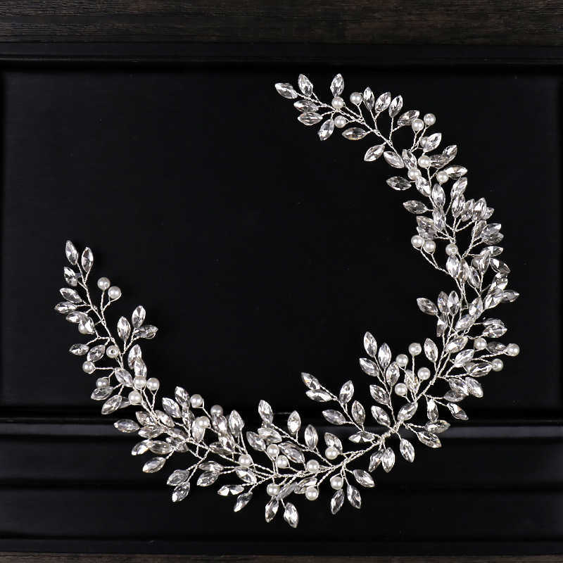 AiliBride Pearl Crystal Headband Wedding Hair Vine Tiara Bridal Headpiece Bride Jewelry Accessorie 211006, Silver
AiliBride Pearl Crystal Headband Wedding Hair Vine Tiara Bridal Headpiece Bride Jewelry Accessorie 211006, Silver