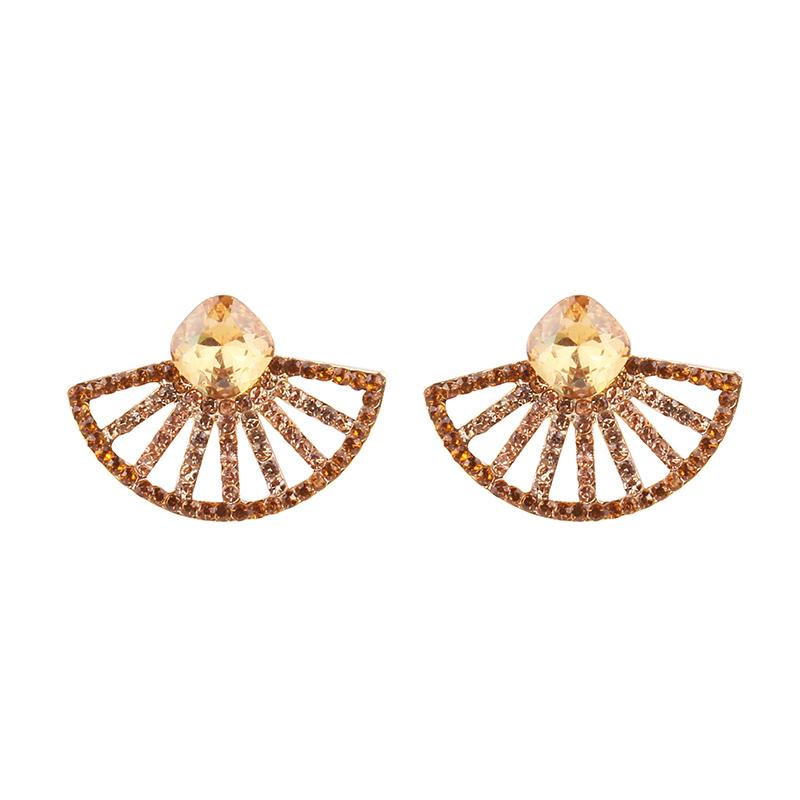 Stud LUBOV Trendy Elegant Crystal AB Earrings Statement Gold Color Rhinestone Hollow Women Christmas Party Jewelry, Golden;silver
Stud LUBOV Trendy Elegant Crystal AB Earrings Statement Gold Color Rhinestone Hollow Women Christmas Party Jewelry, Golden;silver