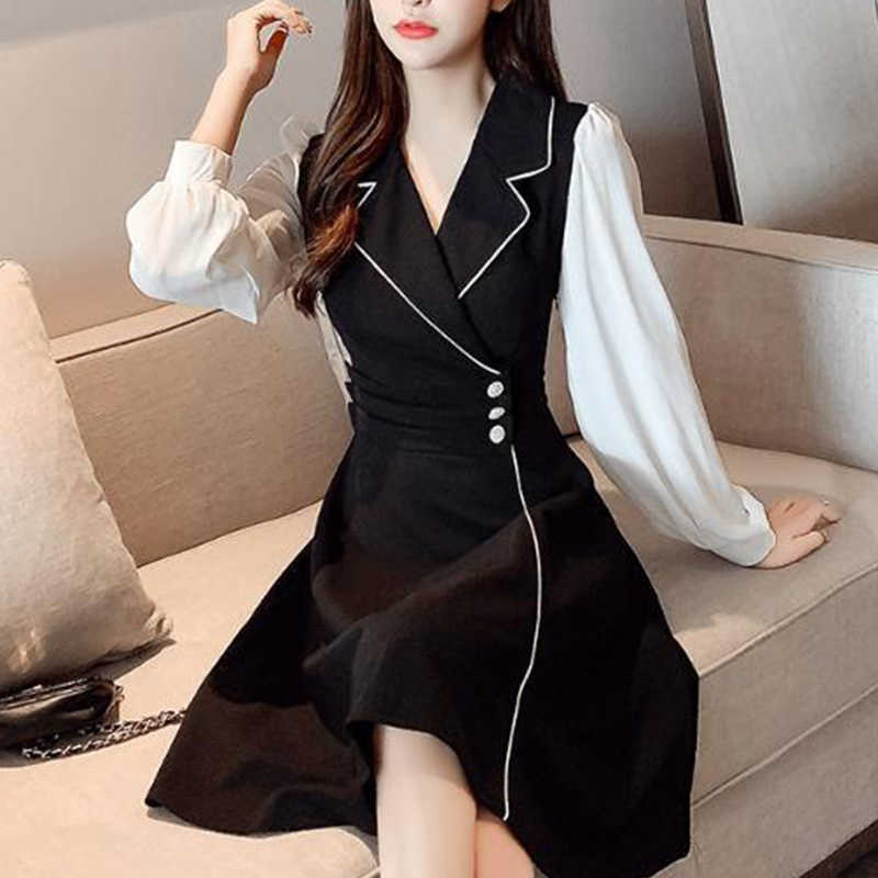 Elegant Blazer Dres Patchwork Party Autumn Long Sleeve High Waist Mini Female Fashion Korean Clothing 210604, Mini blazer dress
Elegant Blazer Dres Patchwork Party Autumn Long Sleeve High Waist Mini Female Fashion Korean Clothing 210604, Mini blazer dress