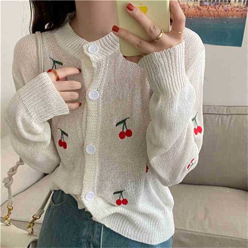 Sale Cherry Patchwork Thin Summer Chic Full Sleeves All Match Tops Loose Stylish Sweet Femme Girls Sweaters 210525, Photo color
Sale Cherry Patchwork Thin Summer Chic Full Sleeves All Match Tops Loose Stylish Sweet Femme Girls Sweaters 210525, Photo color