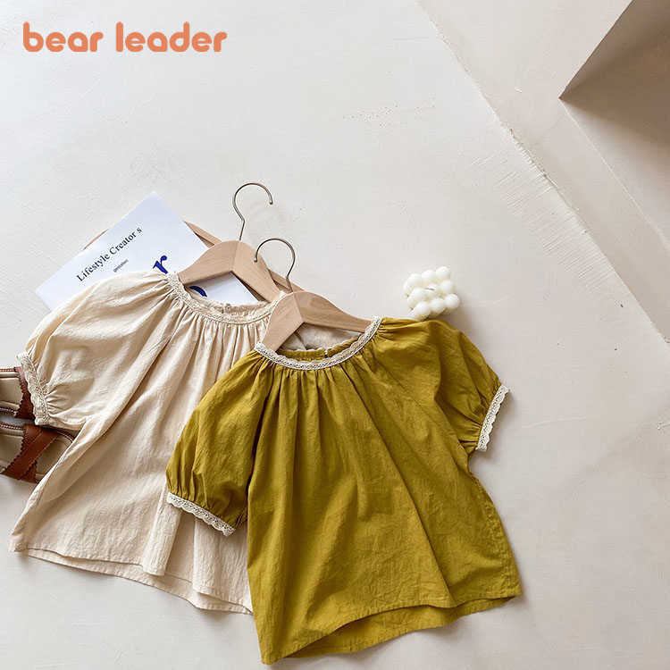 Bear Leader Girls Korean Style Blouses Summer Fashion Baby Girl Casual Lace Shirts Short Sleeve Casual Clothes For 1-6 Years 210708, Ah2269beige
Bear Leader Girls Korean Style Blouses Summer Fashion Baby Girl Casual Lace Shirts Short Sleeve Casual Clothes For 1-6 Years 210708, Ah2269beige