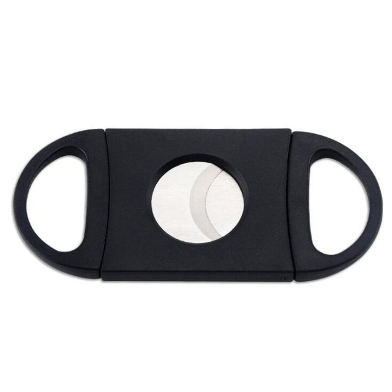 Plastic Stainless Steel Double Blades Cigar Cutter Knife Scissors Cigar Accessories Stainless Steel Cigar tools7816350