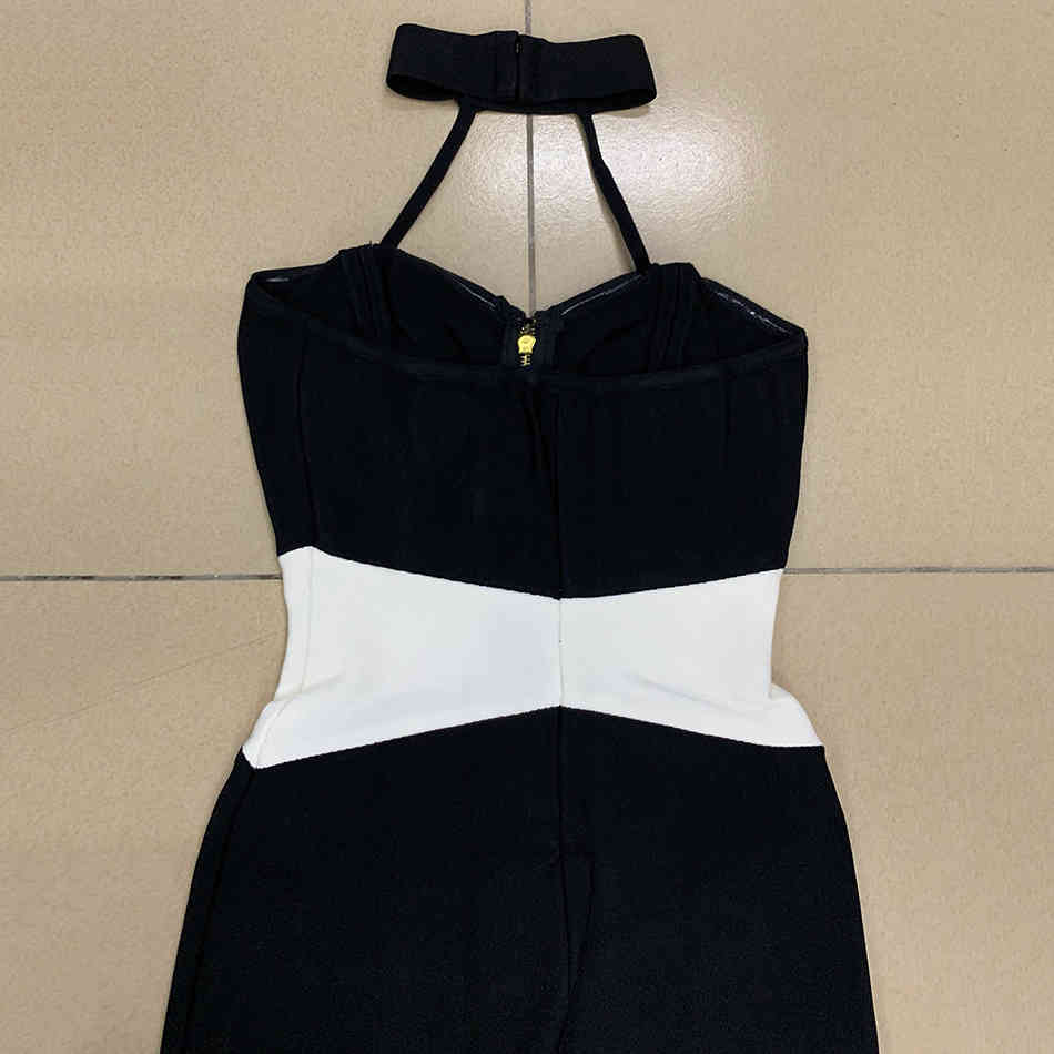 Free Chic Women's Summer Jumpsuit Sexy Halter Sleeveless Bodycon Pencil Club Night Party 210524