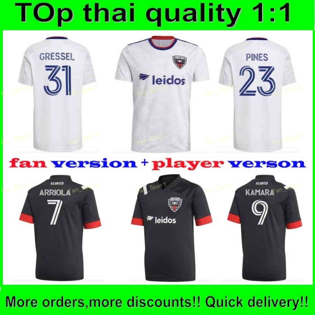2021 2022 D.C. United Soccer Jersey ROONEY Gressel Pines Arriola Flores Kamara 21 22 DC Black White home away Football Shirt Thai Quality, Black;yellow
2021 2022 D.C. United Soccer Jersey ROONEY Gressel Pines Arriola Flores Kamara 21 22 DC Black White home away Football Shirt Thai Quality, Black;yellow