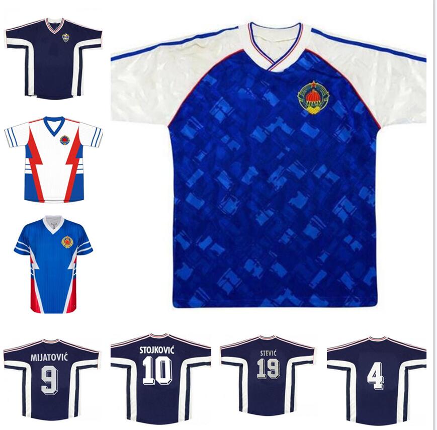 1990 1991 1998 Yugoslavia retro soccer jersey 98 00 Mijatovic Mihajlovic Stankovic Jugovic Stojkovic SAVICEVIC vintage classic football shirt
1990 1991 1998 Yugoslavia retro soccer jersey 98 00 Mijatovic Mihajlovic Stankovic Jugovic Stojkovic SAVICEVIC vintage classic football shirt