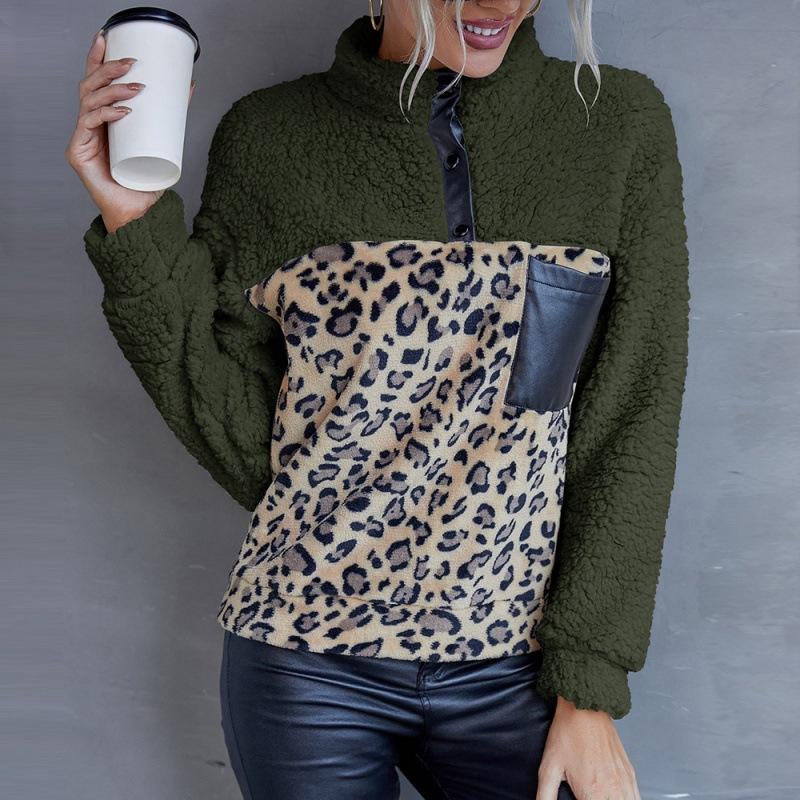 Women' Sweaters 2021 Autumn And Winter Coats Plush Fashion Leopard Print Color-blocking Casuals Lamb Wool Stitching Jackets, Black
Women' Sweaters 2021 Autumn And Winter Coats Plush Fashion Leopard Print Color-blocking Casuals Lamb Wool Stitching Jackets, Black