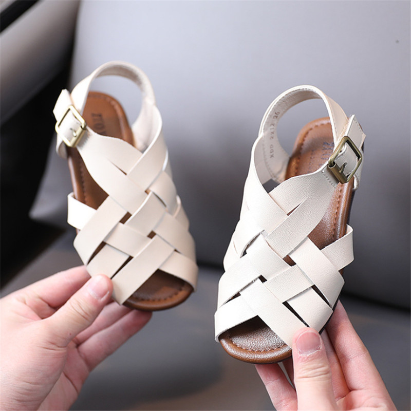 2021 New Summer Childrens Sandals Genuine Leather Toddler Kids Shoes Fashion Braided Fish Mouth Girls Sandals 21-30, Beige
2021 New Summer Childrens Sandals Genuine Leather Toddler Kids Shoes Fashion Braided Fish Mouth Girls Sandals 21-30, Beige