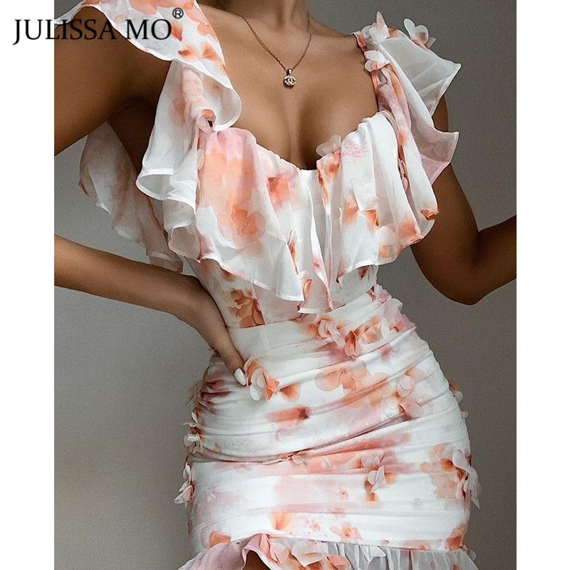 JULISSA MO Floral Print Sexy Summer Boho Dress Women Off Shoulder Bodycon Mini Dress Elegant Ruffles Beach Party Vestidos 2021, Green
JULISSA MO Floral Print Sexy Summer Boho Dress Women Off Shoulder Bodycon Mini Dress Elegant Ruffles Beach Party Vestidos 2021, Green