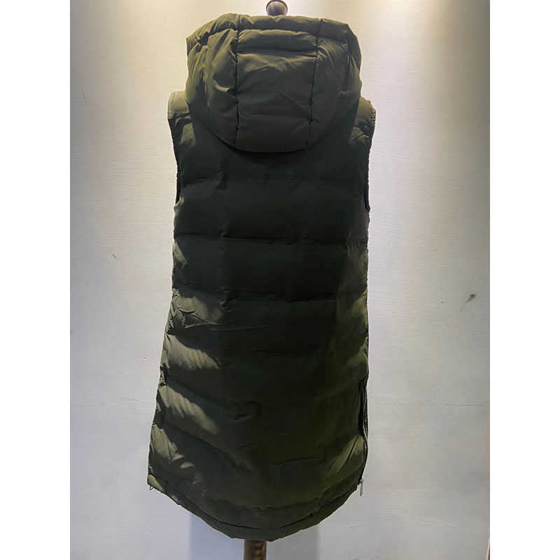 Vest Women Spring Autumn fashion hooded chic warm jacket vest youth elegant street jackets 06 210628