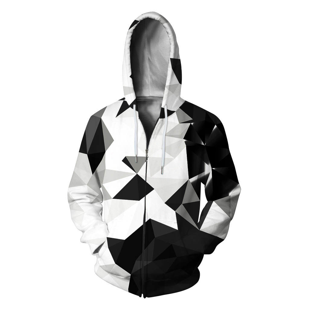 DIY Hoodies Customized 3D Digital Printing Casual Sports Zipper Long Sleeve Hooded Sweater for Men and Women Custom Sweatshirts Plus Size XXXXXL
