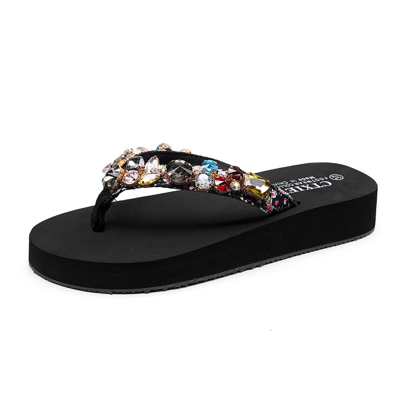 Slippers women's wear fashion summer flip flop thick bottom anti slip slope heel beach sandals single shoes VHZC, 1# shoe box
Slippers women's wear fashion summer flip flop thick bottom anti slip slope heel beach sandals single shoes VHZC, 1# shoe box
