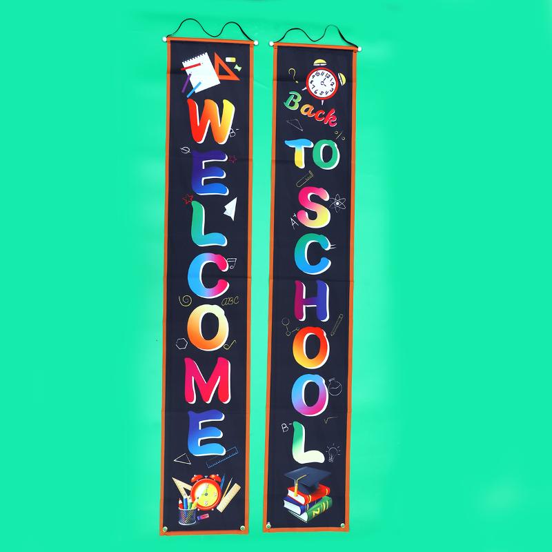 Party Decoration 1 Pair Back To School Season Door Curtain Fashion Welcome Couplet Banner Flag Wall Hanging Sign (Assorted Color)
Party Decoration 1 Pair Back To School Season Door Curtain Fashion Welcome Couplet Banner Flag Wall Hanging Sign (Assorted Color)