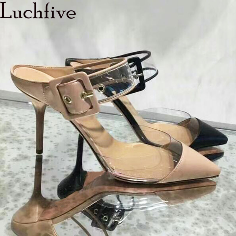 Slippers PVC Splicing Sexy Pointy toe High Heels Women Belt Buckle Clear stiletto heel Party Shoen Summer Mules Woman JDJJ, Leopard print
Slippers PVC Splicing Sexy Pointy toe High Heels Women Belt Buckle Clear stiletto heel Party Shoen Summer Mules Woman JDJJ, Leopard print
