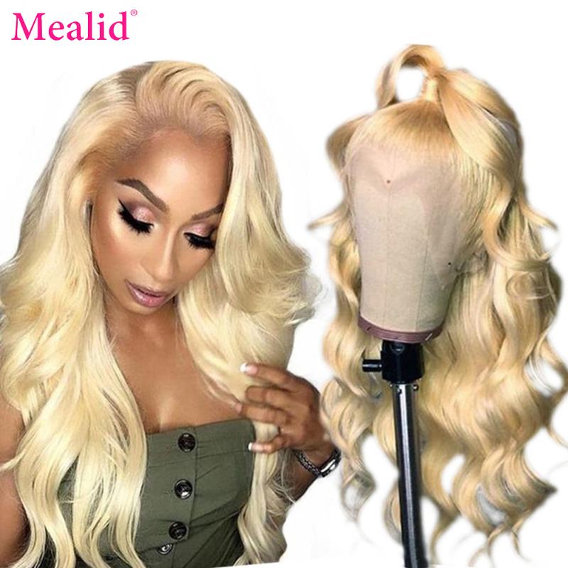 Remy Glueless 613 Blonde Body Wave 13x4 Lace Front Wigs Brazilian Frontal Human Hair Prepluck With Baby 150%