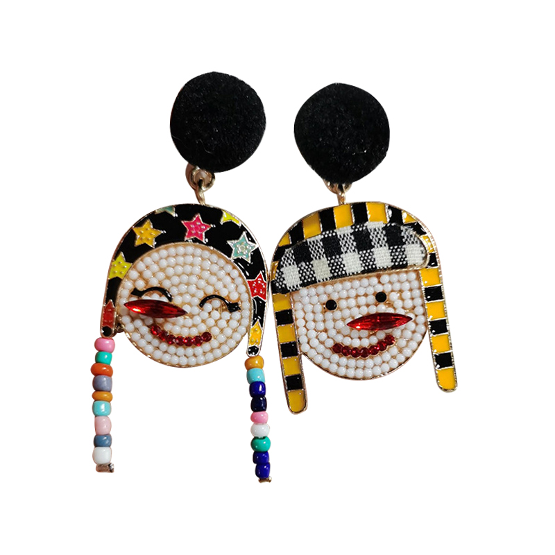 Color Cartoon Doll Stud Earrings Personality Creative Alloy Dripping Oil Funny Clown Earring Christmas Party Holiday Small Fresh Ear Jewelry Gifts
Color Cartoon Doll Stud Earrings Personality Creative Alloy Dripping Oil Funny Clown Earring Christmas Party Holiday Small Fresh Ear Jewelry Gifts