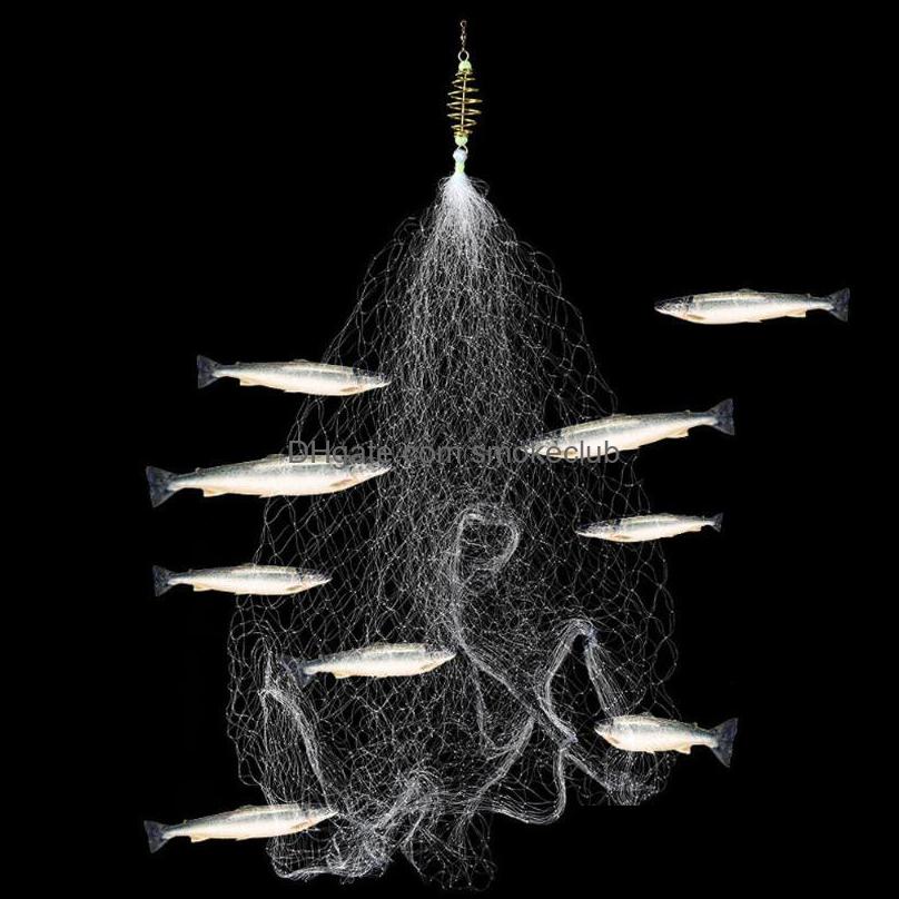 Sports & Outdoorsspring Shoal Fishing Net With Night Luminous Beads Ball Bearing Solid Ring Connector Freshwater Tool #G3 Aessories Drop Del
Sports & Outdoorsspring Shoal Fishing Net With Night Luminous Beads Ball Bearing Solid Ring Connector Freshwater Tool #G3 Aessories Drop Del
