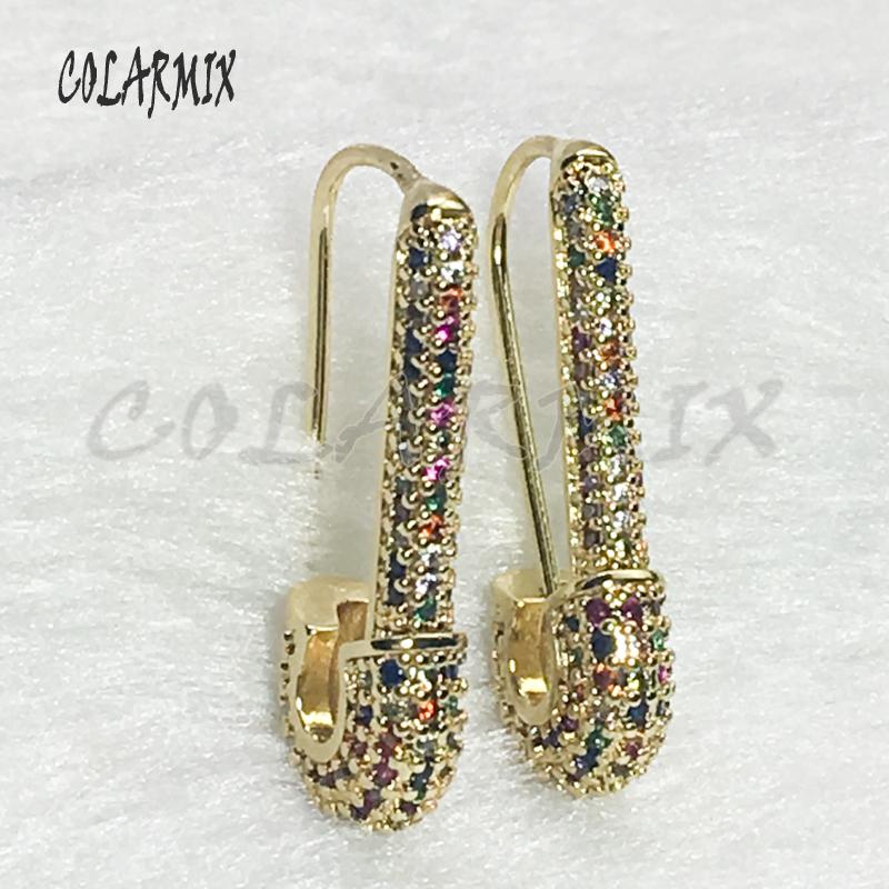 Stud 8 Pairs Wholesale Hook Zircon Jewelry Earrings Mix Color Crystal Round Gift For Lady 9377, Golden;silver
Stud 8 Pairs Wholesale Hook Zircon Jewelry Earrings Mix Color Crystal Round Gift For Lady 9377, Golden;silver