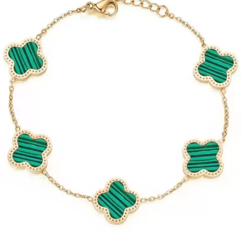 charm green chain Four leaf clover bracelet lucky bangle double-sided shells jewelry golden rose Silver chain Fashionable Lady Wedding Engagement Mother's Day gift
charm green chain Four leaf clover bracelet lucky bangle double-sided shells jewelry golden rose Silver chain Fashionable Lady Wedding Engagement Mother's Day gift