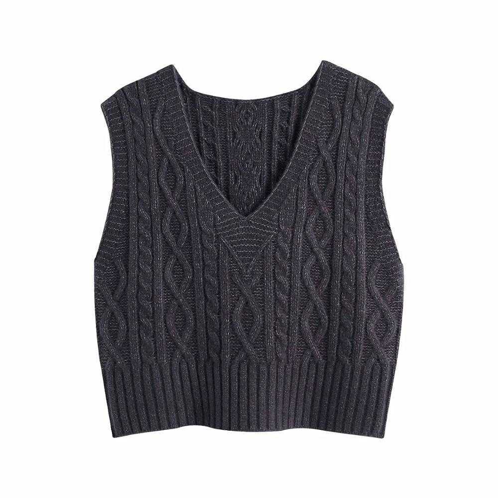 Women Cable-Knit Sweater Vest V-Neck Warm Women Sweaters Casual Fashion Vintage Pullover Tops 210709, Gray
Women Cable-Knit Sweater Vest V-Neck Warm Women Sweaters Casual Fashion Vintage Pullover Tops 210709, Gray
