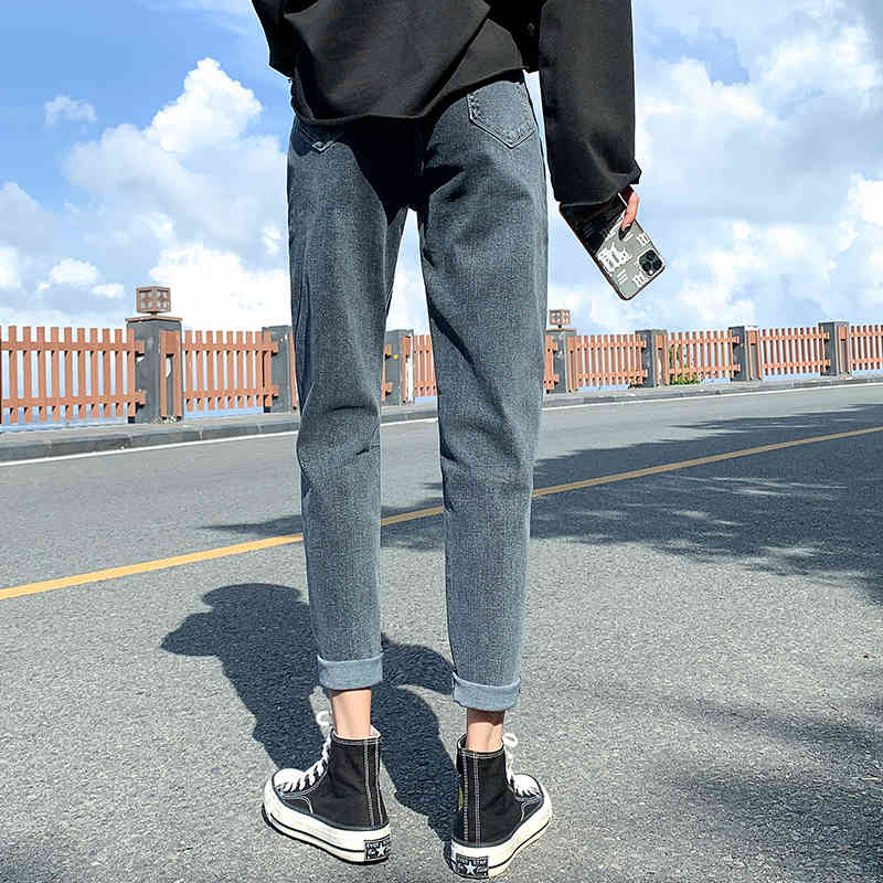 Allmatch Autumn Stretch Street Style Jeans Women Straight Fashion High Waist Loose Pants Trousers 10791 210518