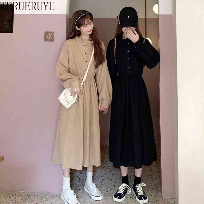 WERUERUYU high waist woman's dress long-sleeve vintage maxi dress autumn 210608, Photo color
WERUERUYU high waist woman's dress long-sleeve vintage maxi dress autumn 210608, Photo color