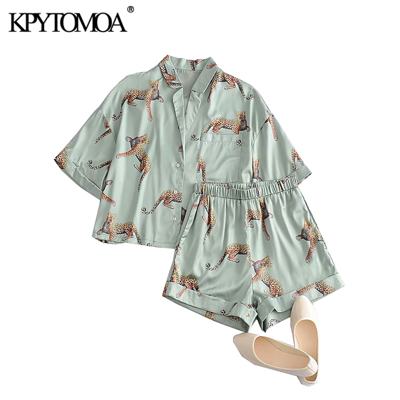KPYTOMOA Women 2021 Fashion Two Pieces Sets Animal Print Loose Blouses Elastic Waist Shorts Pockets Female Shirts Chic Tops, As picture set
KPYTOMOA Women 2021 Fashion Two Pieces Sets Animal Print Loose Blouses Elastic Waist Shorts Pockets Female Shirts Chic Tops, As picture set