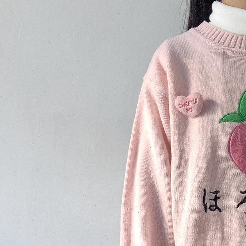 kawaii embroidery womens sweaters pink knitted women sweater pullover japanese cute loose round neck teen girl jumper winter sweet femme, White;black
kawaii embroidery womens sweaters pink knitted women sweater pullover japanese cute loose round neck teen girl jumper winter sweet femme, White;black