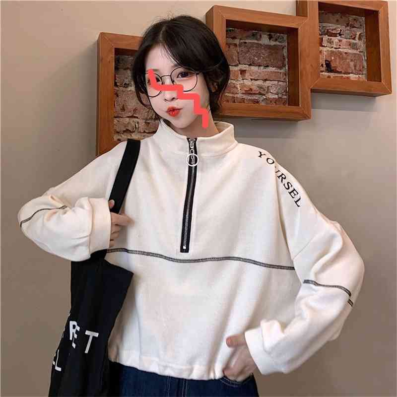 Oversize short sweater women's design sense ins loose Korean lazy style BF thin spring and autumn top, Black
Oversize short sweater women's design sense ins loose Korean lazy style BF thin spring and autumn top, Black