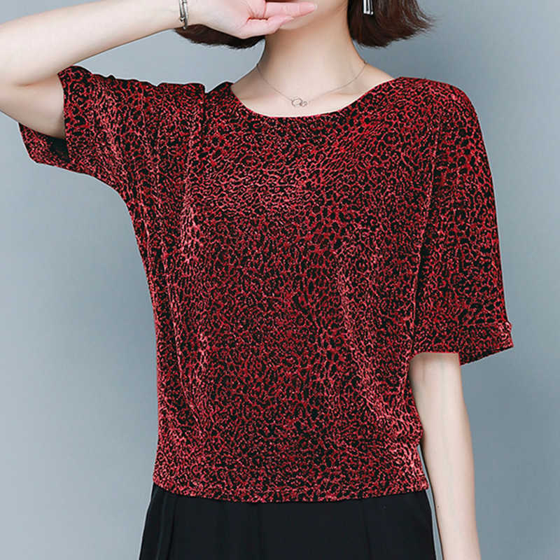 Korean Chiffon Women's Shirt Blouses for Women Half Sleeve Leopard Woman Tops O-neck Vintage Female Basic OL 210604, Red
Korean Chiffon Women's Shirt Blouses for Women Half Sleeve Leopard Woman Tops O-neck Vintage Female Basic OL 210604, Red