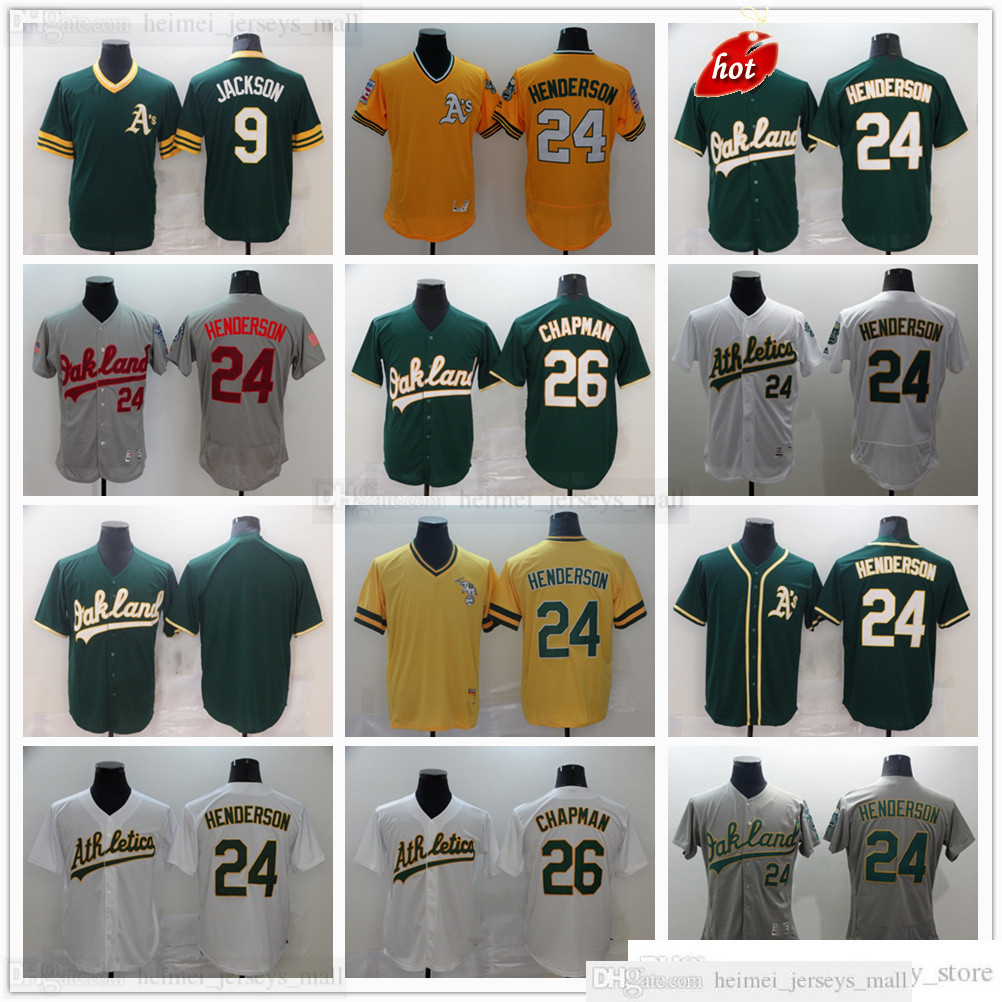 2022 Baseball Jerseys 24 Rickey Henderson 26 Matt Chapman 9 Reggie Jackson Jersey Top Quality Stitched Green Gray White Yellow Blank No Number Name, Blue;black
2022 Baseball Jerseys 24 Rickey Henderson 26 Matt Chapman 9 Reggie Jackson Jersey Top Quality Stitched Green Gray White Yellow Blank No Number Name, Blue;black