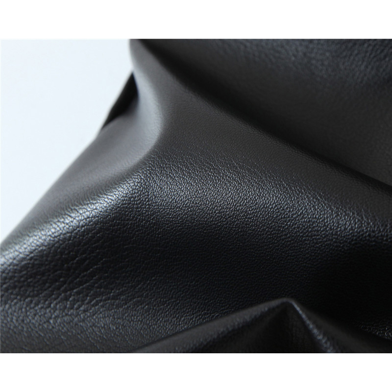 Evfer Women Elegant High Waist Black Faux Leather Mini Skirts Chic Lady Fashion Back Zipper Slim Skirt Girl Slit Short Pu 210421