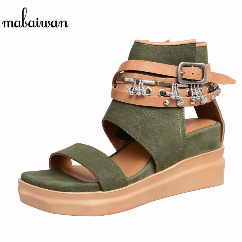 Mabaiwan Summer Women Sandals High Heel Buckle Dress Wedges Shoes Woman Breathable Slippers Genuine Leather Open Toe Sandalias, Black
Mabaiwan Summer Women Sandals High Heel Buckle Dress Wedges Shoes Woman Breathable Slippers Genuine Leather Open Toe Sandalias, Black