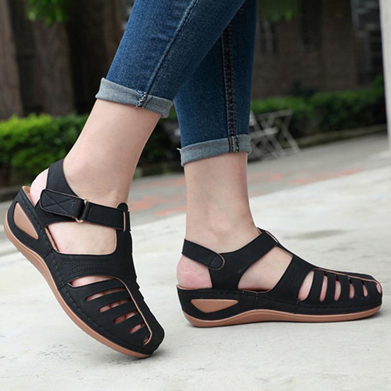 Dress Shoes Summer Women's Sandals Ladies Comfortable Ankle Hollow Round Toe Soft Sole Fashion Sandalias Mujer 2021, 01
Dress Shoes Summer Women's Sandals Ladies Comfortable Ankle Hollow Round Toe Soft Sole Fashion Sandalias Mujer 2021, 01