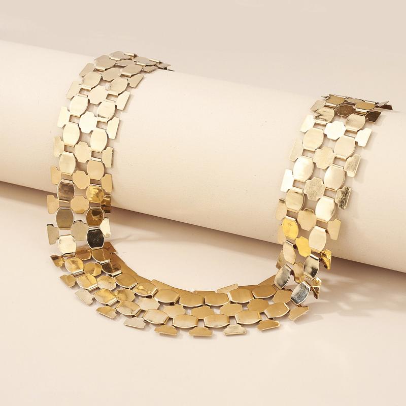 Chains 1pc Alloy Gold Punk Style Exaggerated Necklace Retro Women Men Geometric Chain For Sweater Decoration, Silver
Chains 1pc Alloy Gold Punk Style Exaggerated Necklace Retro Women Men Geometric Chain For Sweater Decoration, Silver