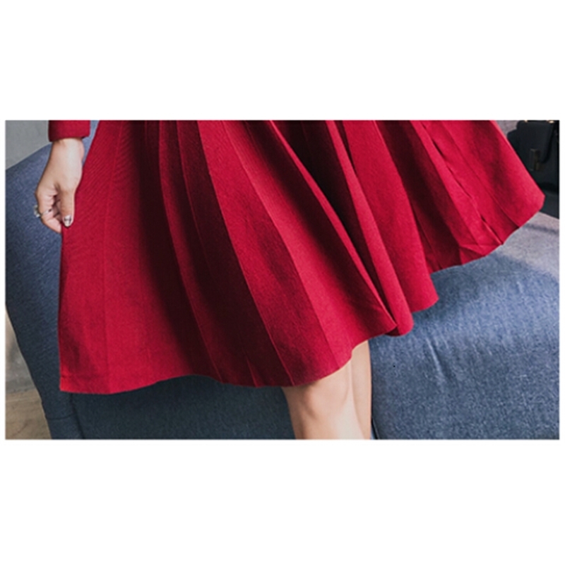 Comelsexy Fashion Autumn And Winter Sweater Dresses High Quality Embroidered Flowers Long Sleeve Warm Dress Vestidoes 210515