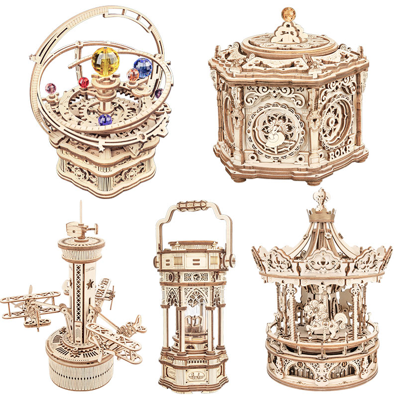 Rokr Music Box 3D Wooden Puzzle Game Assembly Model Building Kits Toys for Children Kids Birthday Gifts AMK
Rokr Music Box 3D Wooden Puzzle Game Assembly Model Building Kits Toys for Children Kids Birthday Gifts AMK