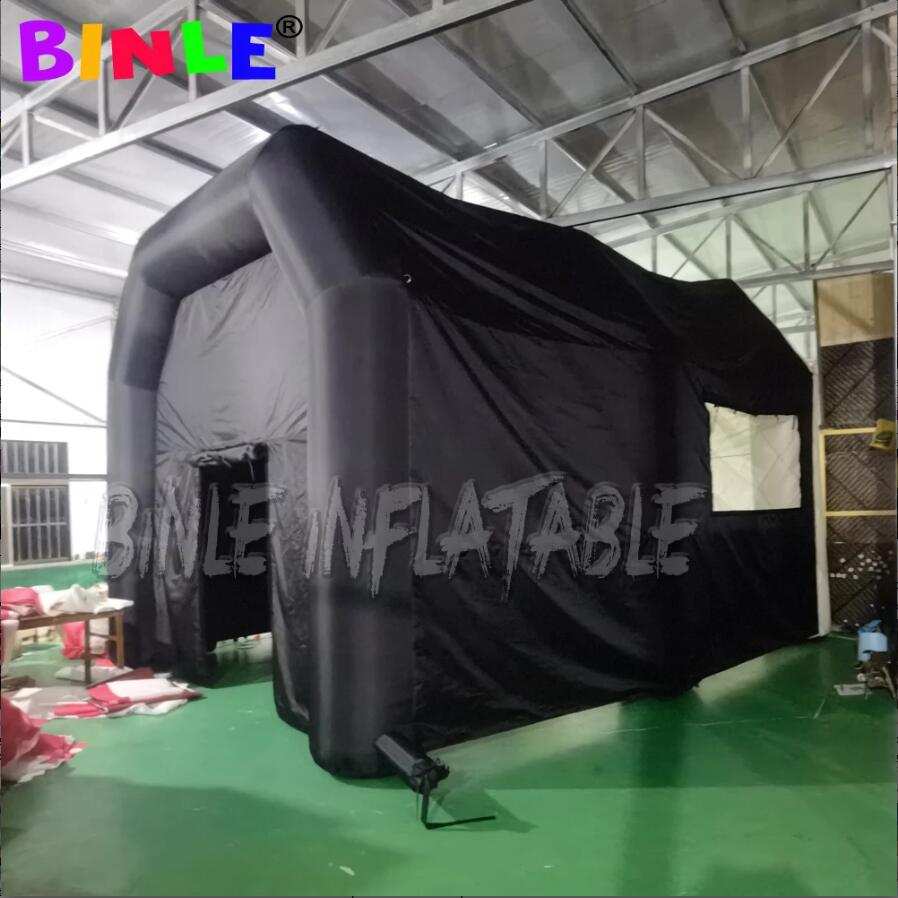 20ftX15ft outdoor moveable inflatable VIP lounge with giant clear windows nightclub tent disco pub for garden party