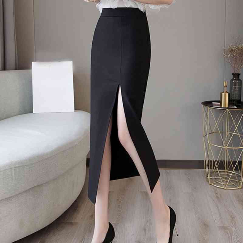 Women Skirts Fashion High Waist Office Ladies Work Pencil Skirt Sexy Slim Side Split Black Skirt Women Large Size Skirt C87 210602
Women Skirts Fashion High Waist Office Ladies Work Pencil Skirt Sexy Slim Side Split Black Skirt Women Large Size Skirt C87 210602