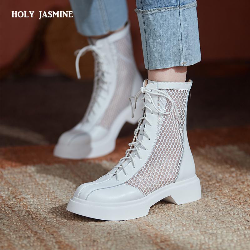 Boots 2021 Cool Genuine Leather Cross Straps Mesh Zipper Female Pumps Spring Summer Round Toe Square High Heel Women Shoes, Black
Boots 2021 Cool Genuine Leather Cross Straps Mesh Zipper Female Pumps Spring Summer Round Toe Square High Heel Women Shoes, Black