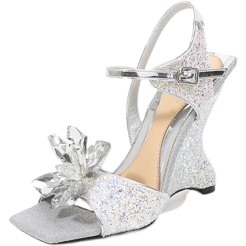 B372 wedge shoes summer Sandals toe wedges square foot design exclusive women's crystal sandals princess high heels glitter ladies'shoes DE1P, 1# shoe box
B372 wedge shoes summer Sandals toe wedges square foot design exclusive women's crystal sandals princess high heels glitter ladies'shoes DE1P, 1# shoe box