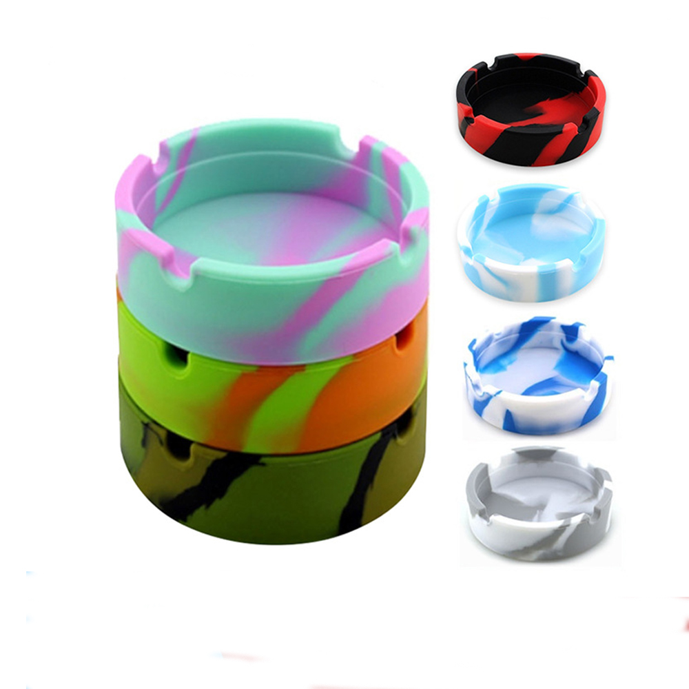 Round Camouflage Silicone Ashtray Luminous Mini Ash Tray Portable Anti-scalding Cigarette Holder Home Novelty Crafts Smoking Accessories for
Round Camouflage Silicone Ashtray Luminous Mini Ash Tray Portable Anti-scalding Cigarette Holder Home Novelty Crafts Smoking Accessories for
