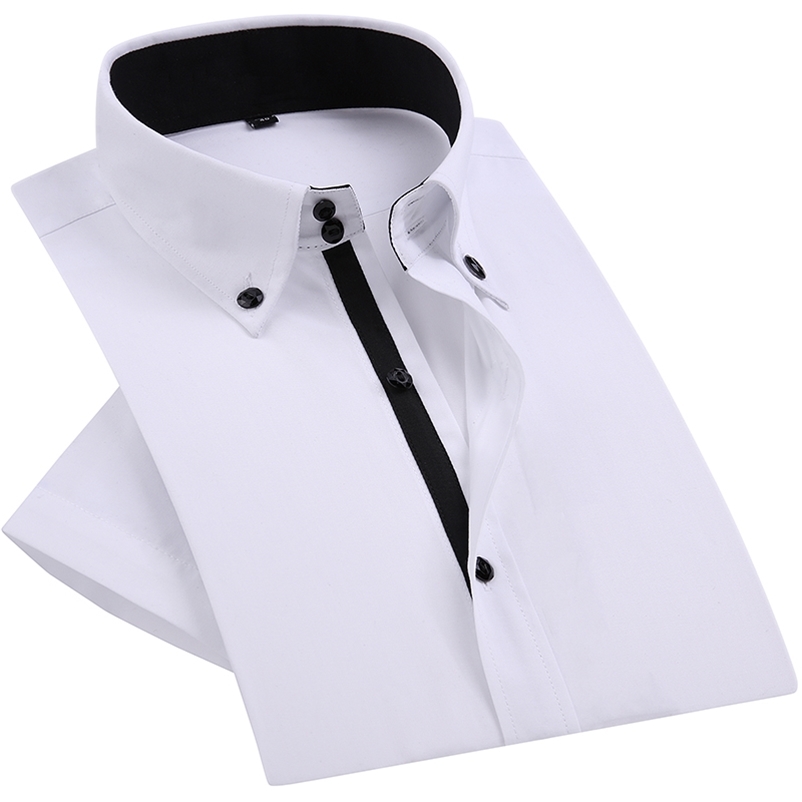 Summer Mens Dress Shirt Diamond Buttons Casual White Short Sleeve Luxury High Collar Slim Fit Stylish Business 210708, 8006
Summer Mens Dress Shirt Diamond Buttons Casual White Short Sleeve Luxury High Collar Slim Fit Stylish Business 210708, 8006