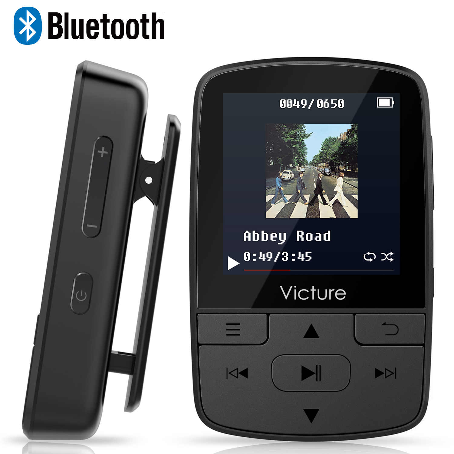 Victure Bluetooth MP3 Player 8GB Clip Sport Portable Lossless Sound Hi-Fi Music Player With Headphone FM Radio Voice Recorder,
Victure Bluetooth MP3 Player 8GB Clip Sport Portable Lossless Sound Hi-Fi Music Player With Headphone FM Radio Voice Recorder,